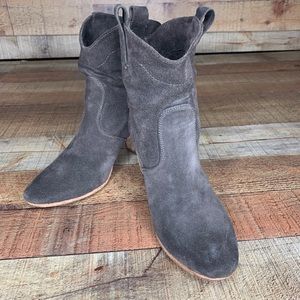 Alberto Fermani Suede Brown Ankle Boots Sz 6